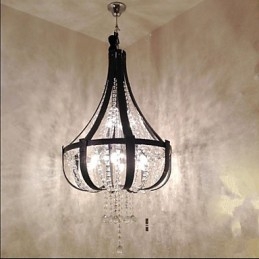 Candelabru creativ din piele de lux post modern din cristal