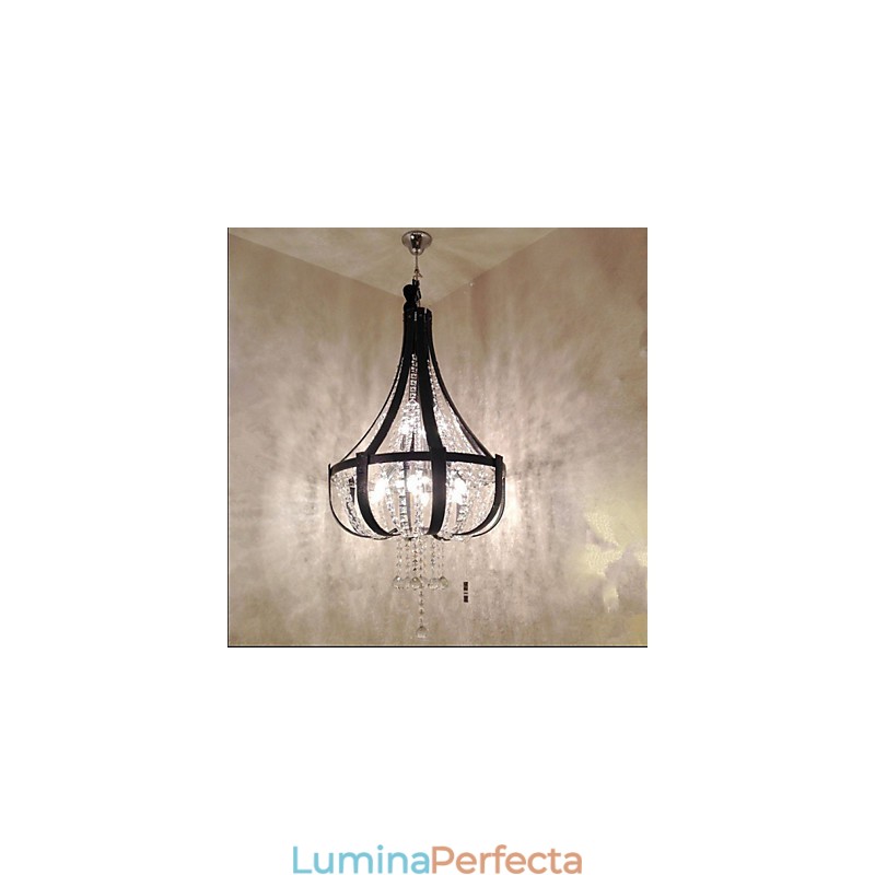 Candelabru creativ din piele de lux post modern din cristal