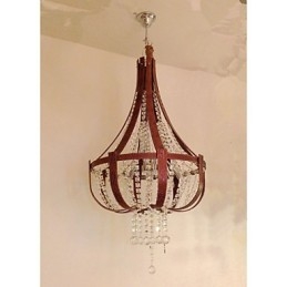 Candelabru creativ din piele de lux post modern din cristal