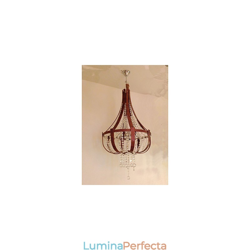 Candelabru creativ din piele de lux post modern din cristal