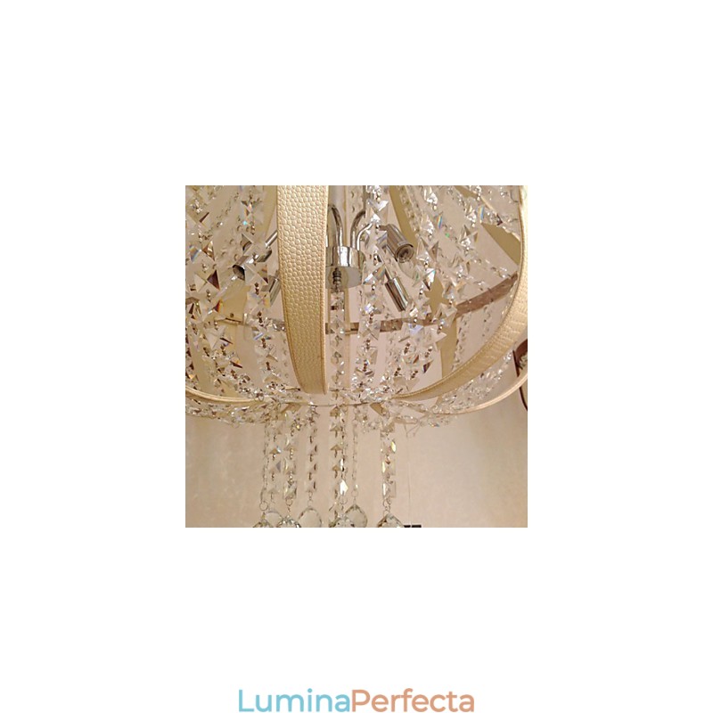 Candelabru creativ din piele de lux post modern din cristal