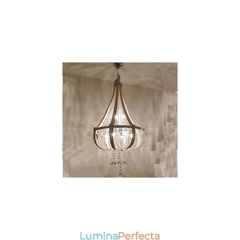 Candelabru creativ din piele de lux post modern din cristal