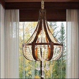 Candelabru creativ din piele de lux post modern din cristal