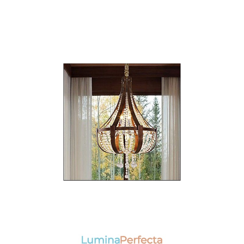 Candelabru creativ din piele de lux post modern din cristal