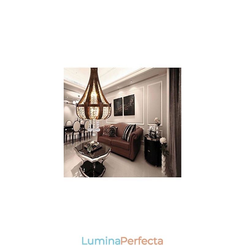 Candelabru creativ din piele de lux post modern din cristal