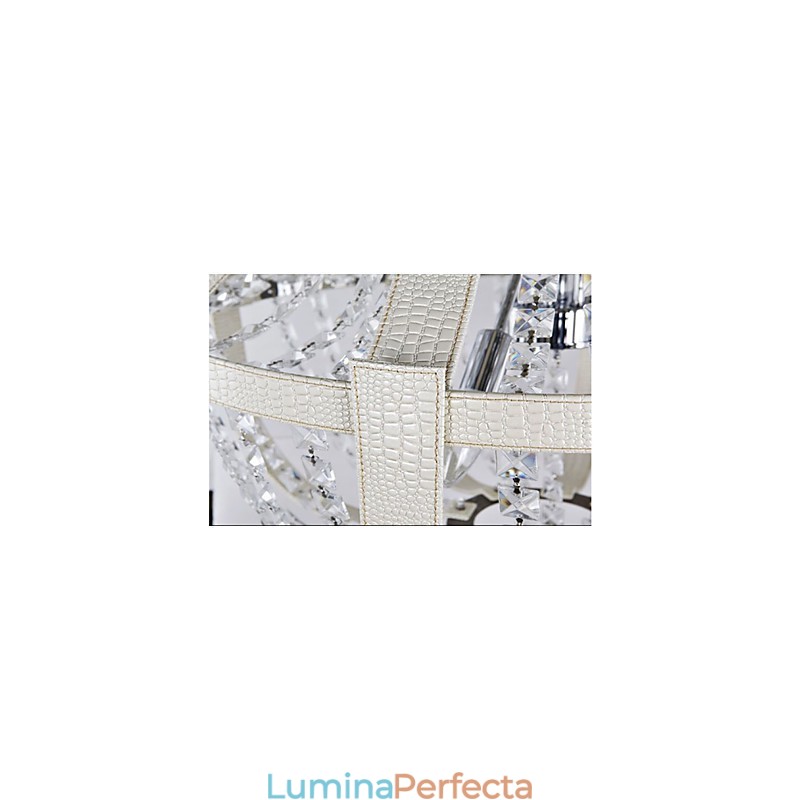 Candelabru creativ din piele de lux post modern din cristal