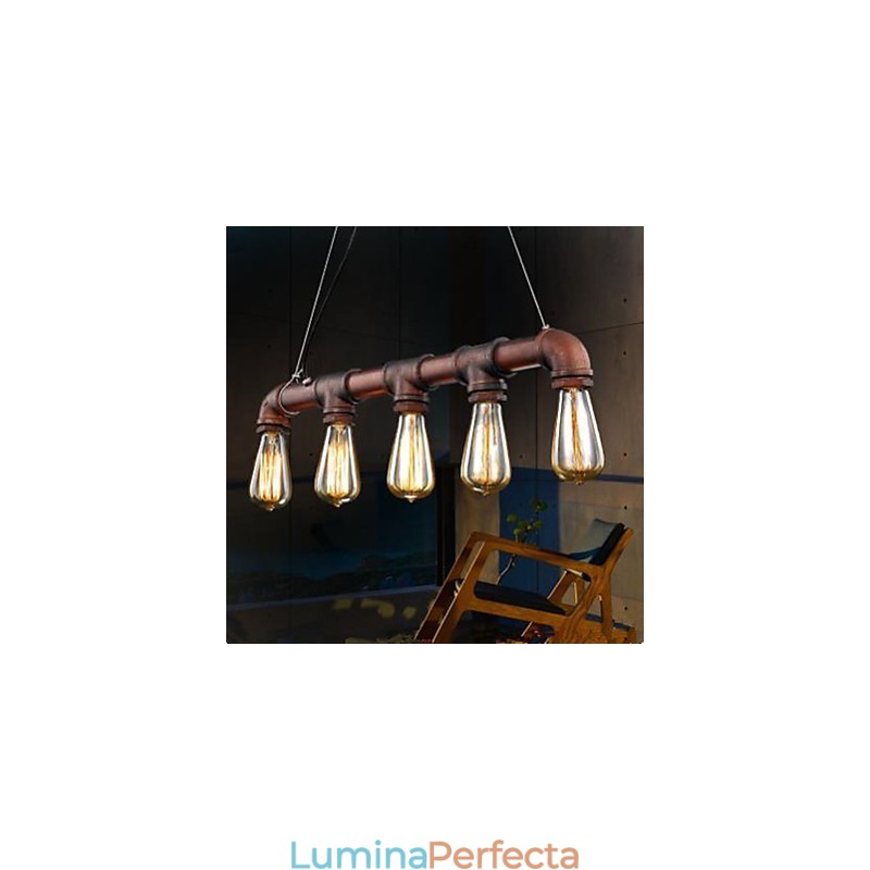 American Country Industrial Vernda Loft Conduit Droplight