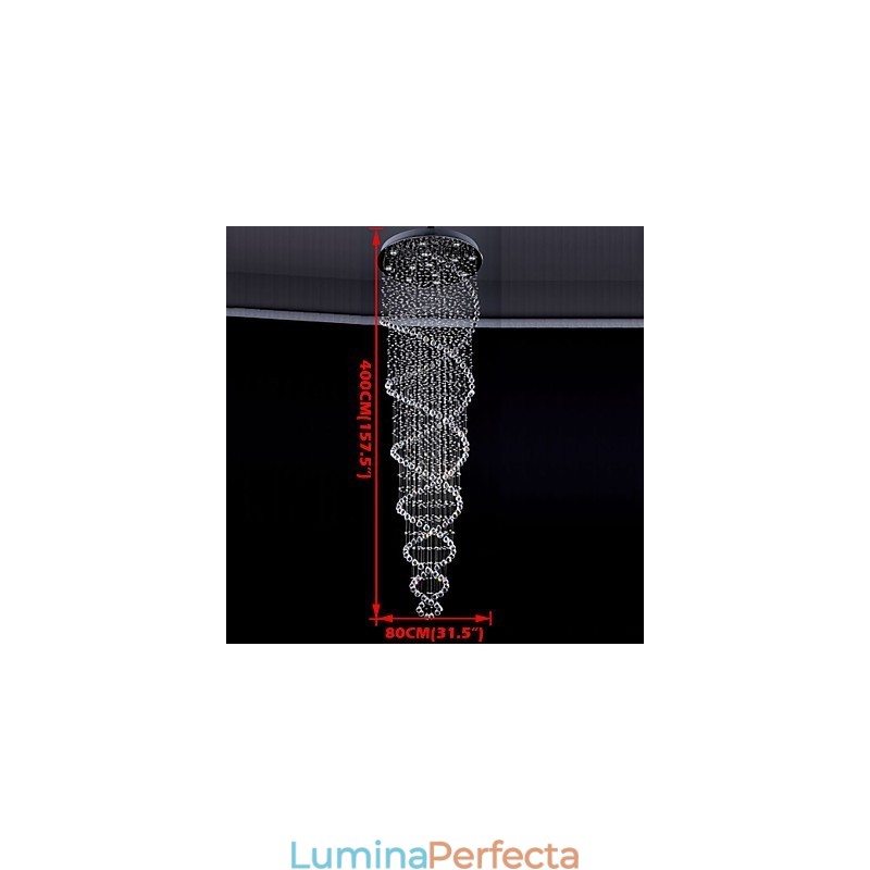 Lămpi de iluminat cu pandantiv din cristal de tavan 13 lumini Lumini moderne din argint Canpoy transparent K9