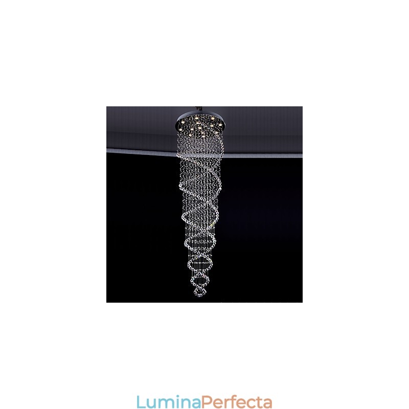 Lămpi de iluminat cu pandantiv din cristal de tavan 13 lumini Lumini moderne din argint Canpoy transparent K9