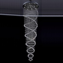 Lămpi de iluminat cu pandantiv din cristal de tavan 13 lumini Lumini moderne din argint Canpoy transparent K9