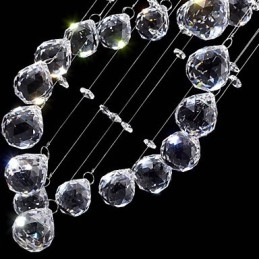 Lămpi de iluminat cu pandantiv din cristal de tavan 13 lumini Lumini moderne din argint Canpoy transparent K9