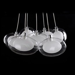 Lampă suspendată modernă, din metal cromat