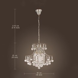 Lampă suspendată Luxury Modern Crystal Living 6 Lumini
