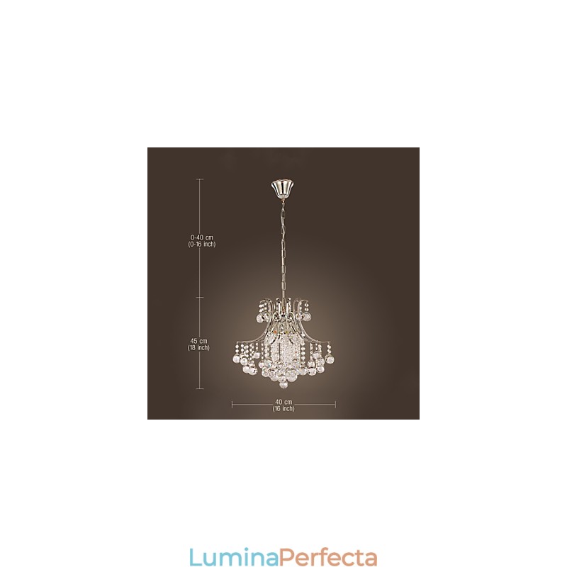 Lampă suspendată Luxury Modern Crystal Living 6 Lumini