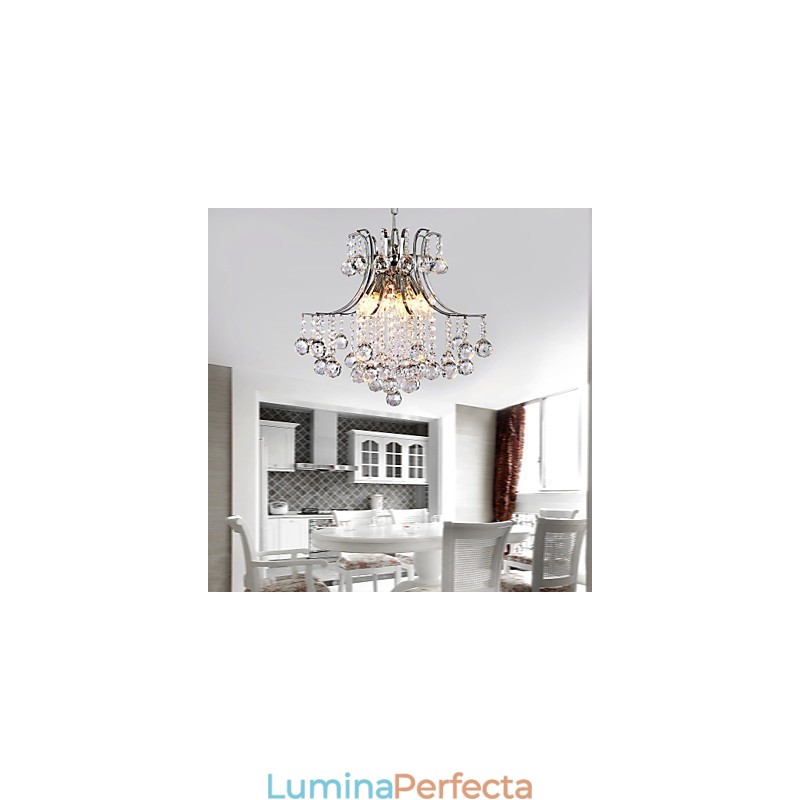 Lampă suspendată Luxury Modern Crystal Living 6 Lumini