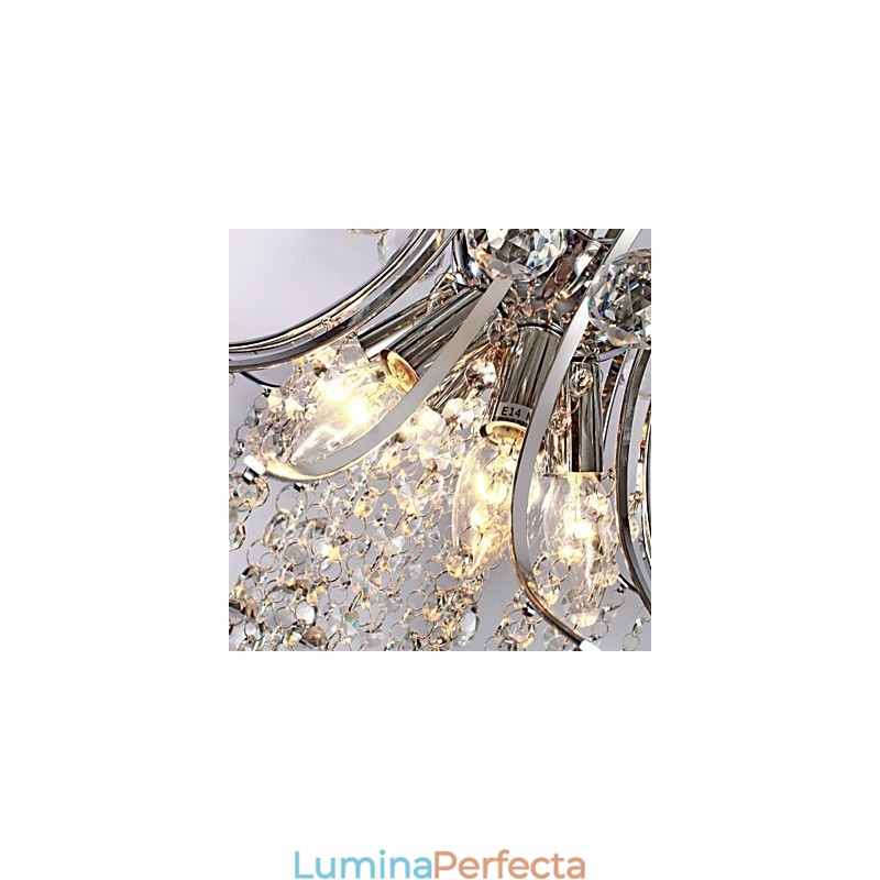 Lampă suspendată Luxury Modern Crystal Living 6 Lumini