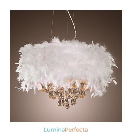 Lampă suspendată galvanizată, modernă, contemporană, din cristal, în stil mini Lampă suspendată galvanizată, modernă, contemporană, din cristal, în stil mini