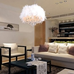 Lampă suspendată galvanizată, modernă, contemporană, din cristal, în stil mini
