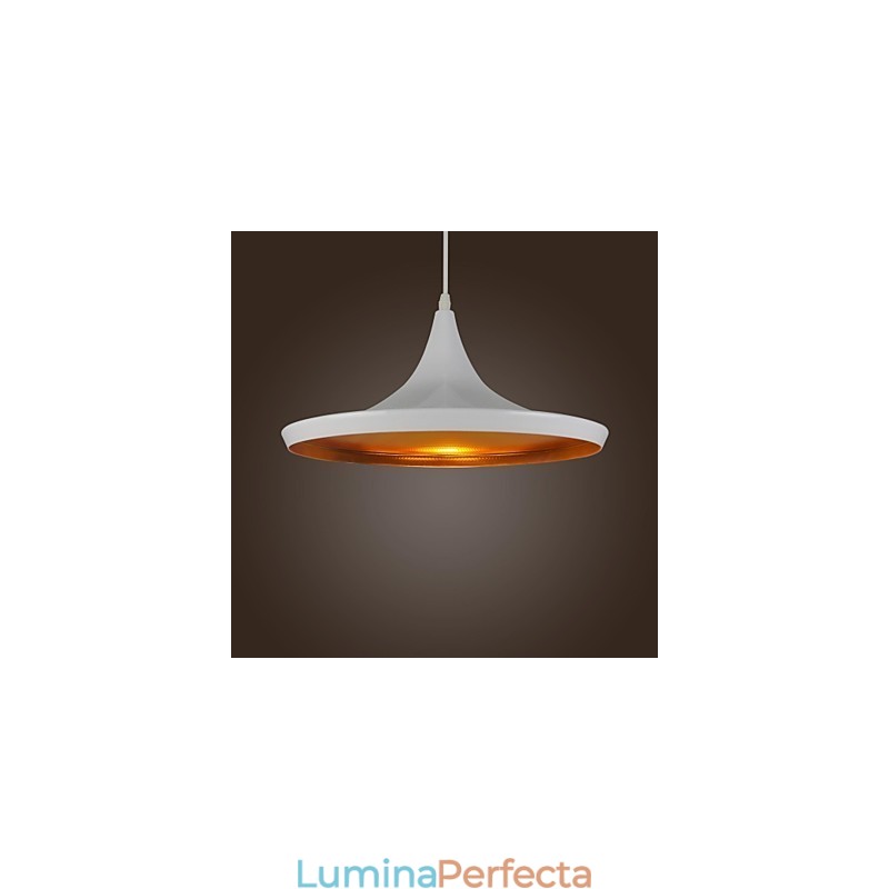 Lampă suspendată din metal, modernă, contemporană, pictură retro