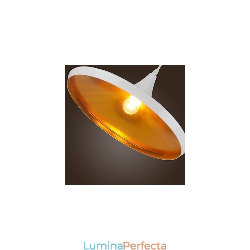 Lampă suspendată din metal, modernă, contemporană, pictură retro