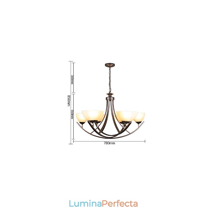 Lumină suspendată de lux Iluminat rustic Iluminat