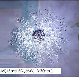 Candelabru din metal cromat Globe Crystal