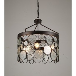 Candelabru vintage din sticla din fier