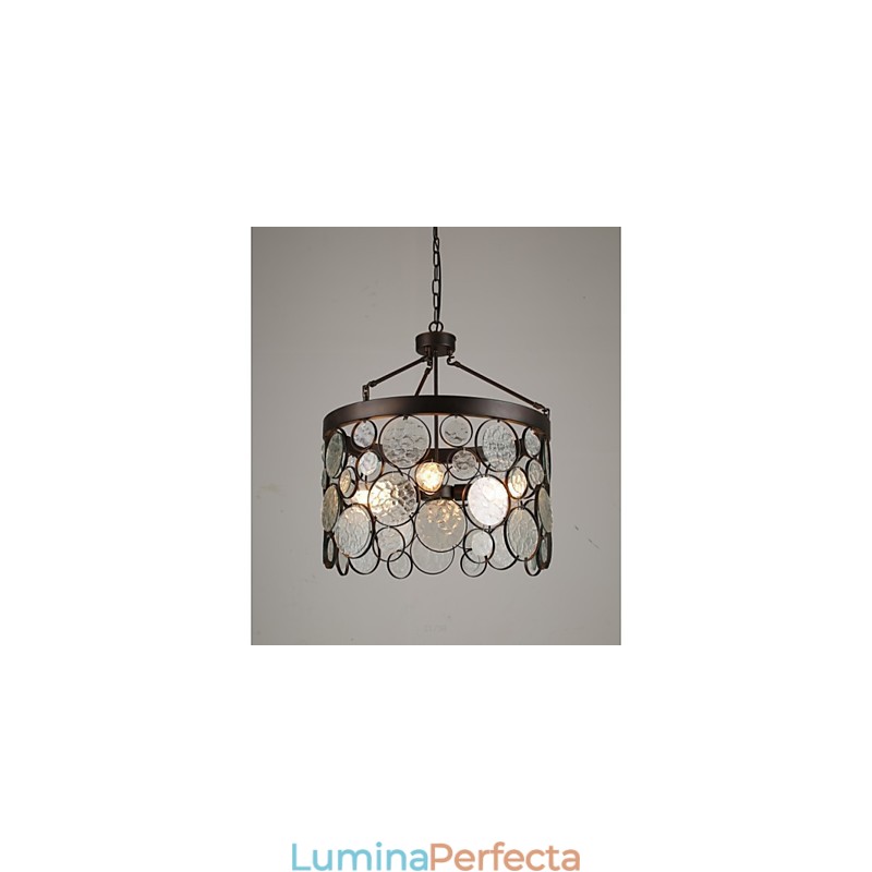 Candelabru vintage din sticla din fier