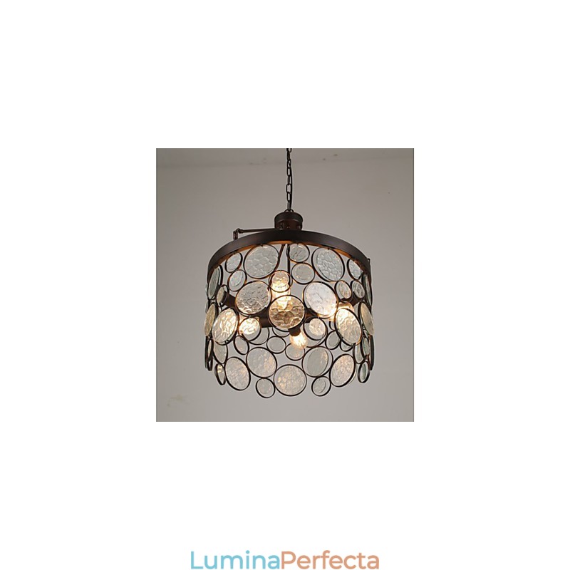 Candelabru vintage din sticla din fier