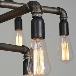 Lampă tradițională clasică vintage retro lanternă țară pictură metal pandantiv