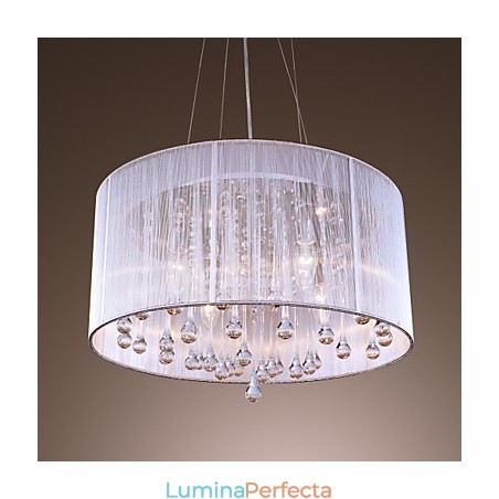 Lampă suspendată metalică galvanizată, modernă și contemporană Lampă suspendată metalică galvanizată, modernă și contemporană
