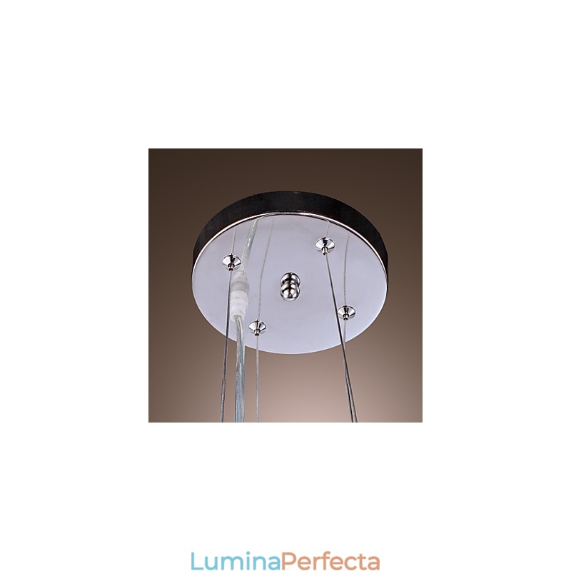 Lampă suspendată metalică galvanizată, modernă și contemporană