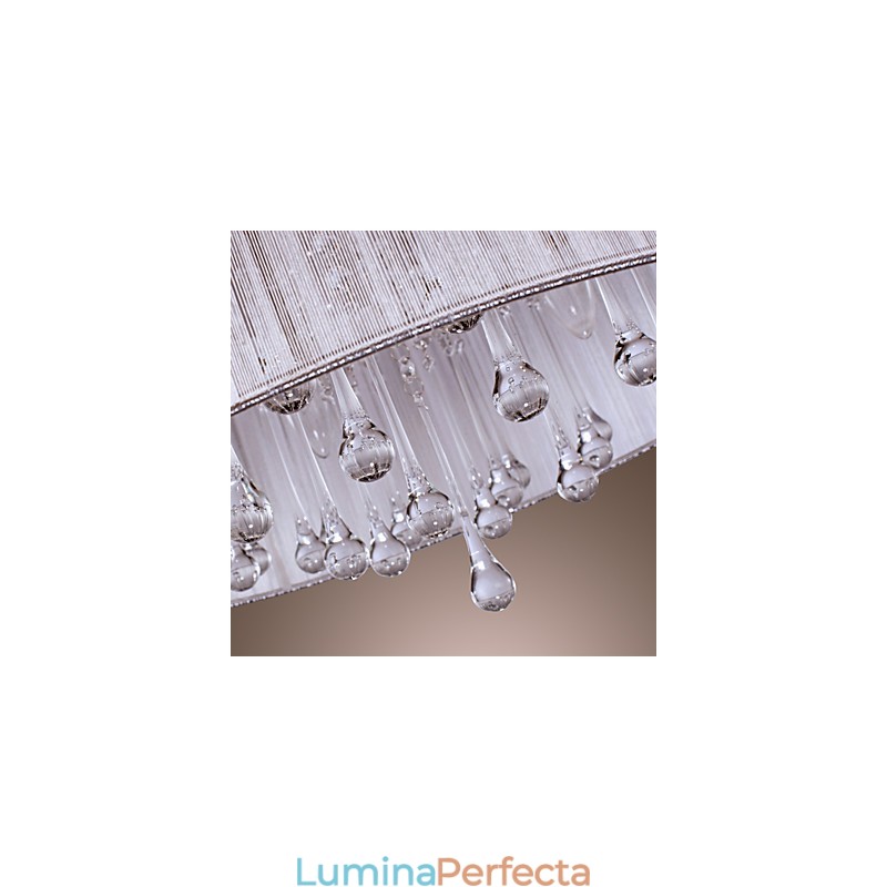 Lampă suspendată metalică galvanizată, modernă și contemporană