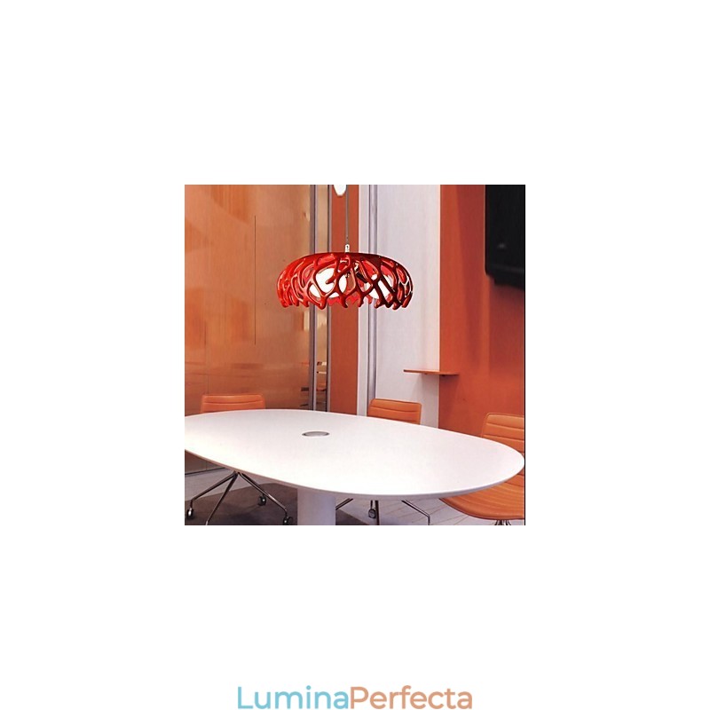 Lampă suspendată din rășină cu pictură modernă contemporană