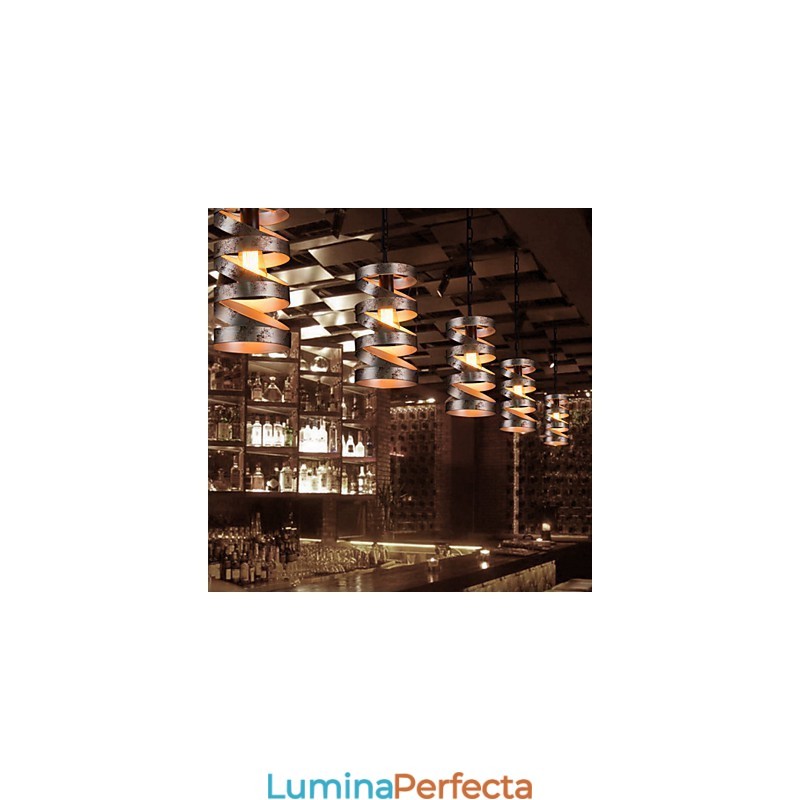 Pandantiv 1 Lumină Pictură Vintage Minimalist Fier