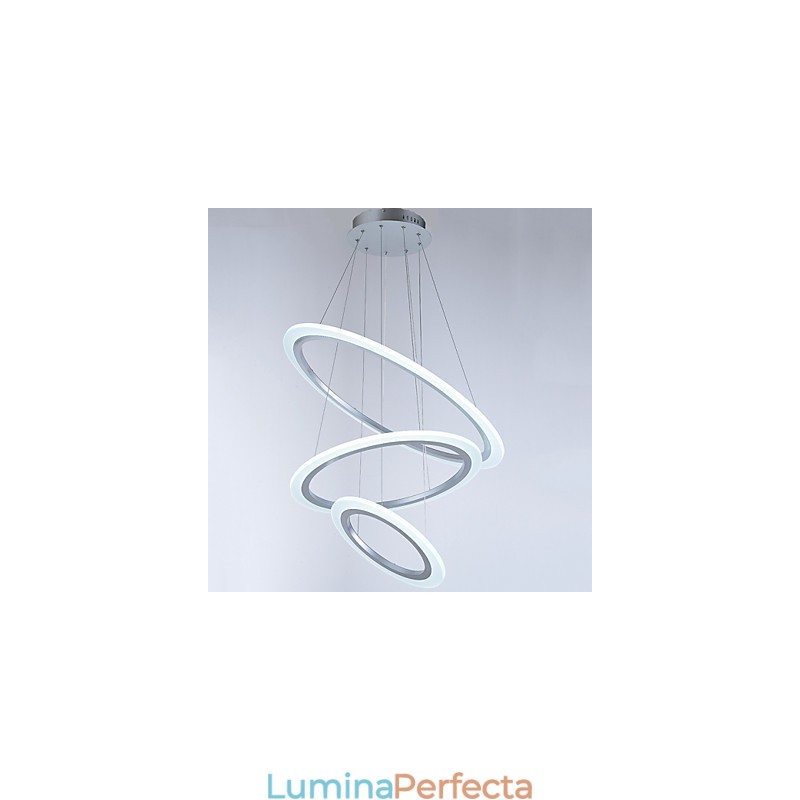 Lămpi de suspendare din acril Candelabru Iluminat de tavan cu bricolaj 3 inele