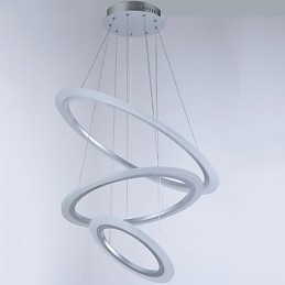 Lămpi de suspendare din acril Candelabru Iluminat de tavan cu bricolaj 3 inele