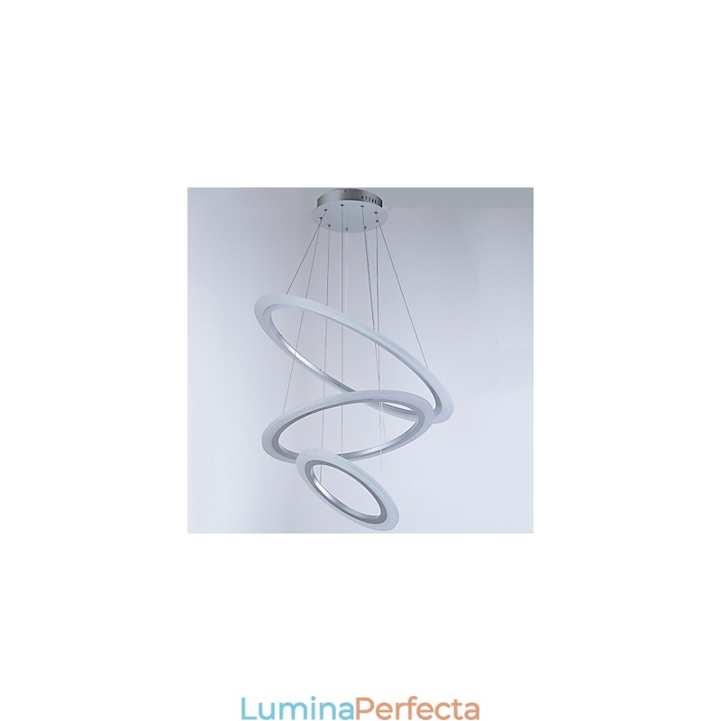 Lămpi de suspendare din acril Candelabru Iluminat de tavan cu bricolaj 3 inele