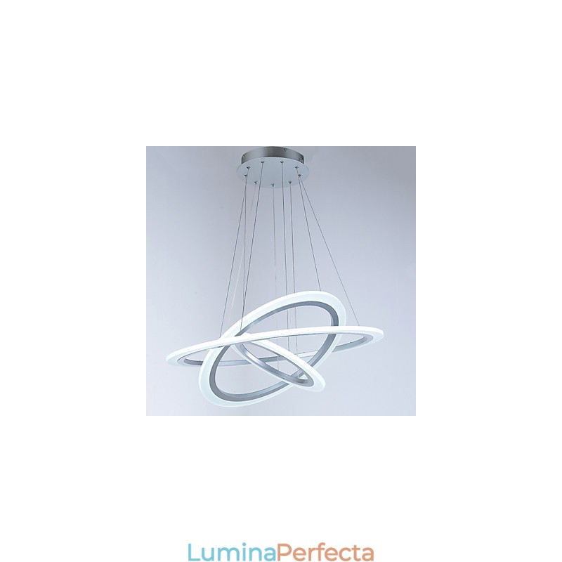 Lămpi de suspendare din acril Candelabru Iluminat de tavan cu bricolaj 3 inele