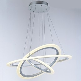 Lămpi de suspendare din acril Candelabru Iluminat de tavan cu bricolaj 3 inele