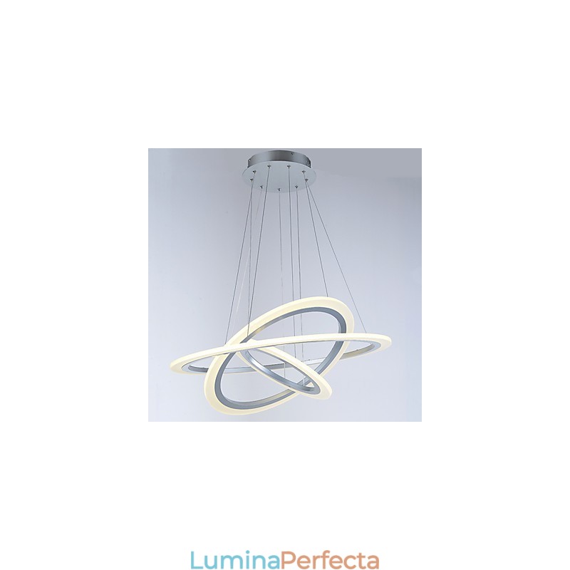 Lămpi de suspendare din acril Candelabru Iluminat de tavan cu bricolaj 3 inele