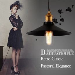 Lampă suspendată în stil european, retro, clasică, Artă Droplight Dă diametrul becului 30CM
