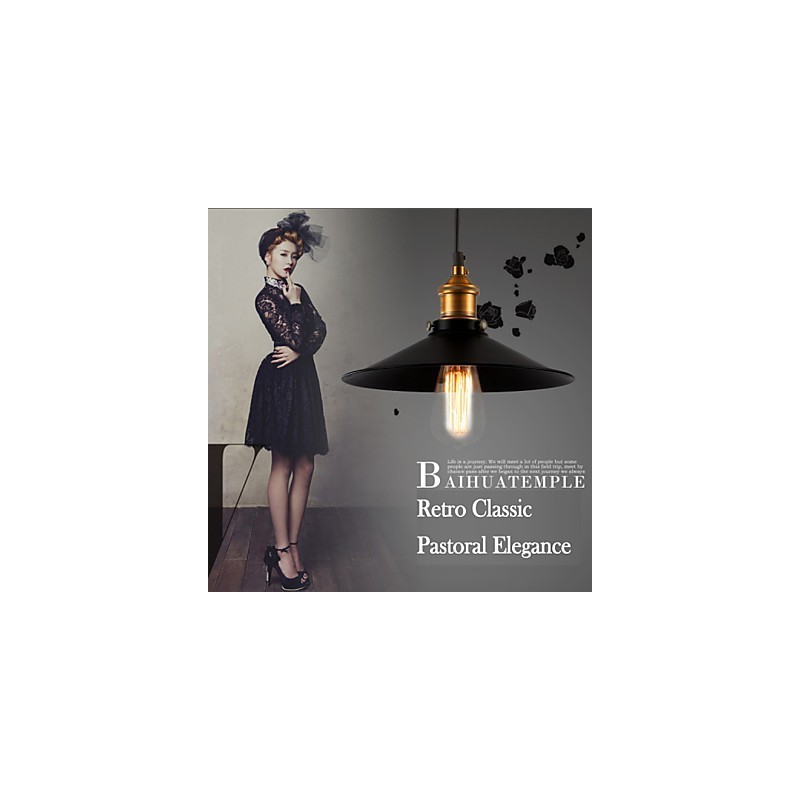 Lampă suspendată în stil european, retro, clasică, Artă Droplight Dă diametrul becului 30CM