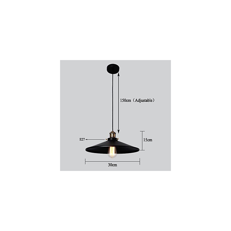 Lampă suspendată în stil european, retro, clasică, Artă Droplight Dă diametrul becului 30CM
