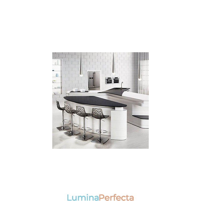 Lampă suspendată modernă, din metal cromat