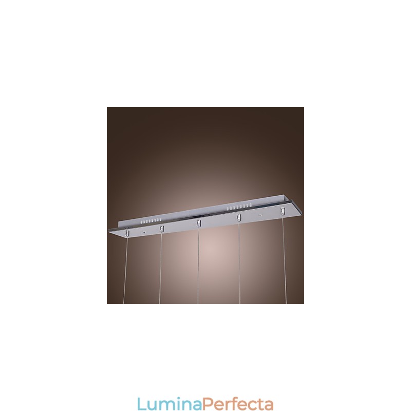 Lampă suspendată modernă, contemporană, din cristal, cromat