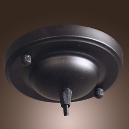Lampă de suspendare galvanizată în stil clasic cu bol vintage tradițional
