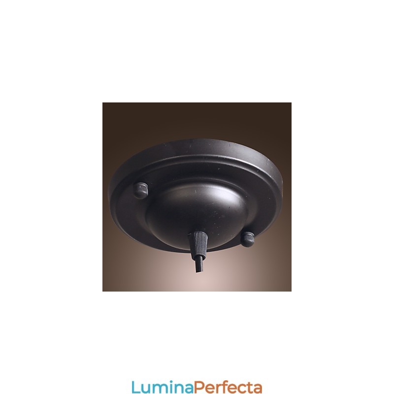 Lampă de suspendare galvanizată în stil clasic cu bol vintage tradițional