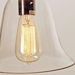 Lampă de suspendare galvanizată în stil clasic cu bol vintage tradițional