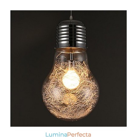 Idei simple cu un bec mare Candelabru din sticlă Lampă Droplight Idei simple cu un bec mare Candelabru din sticlă Lampă Droplight
